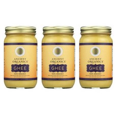 Ancient Organics Original Grass-fed Ghee Butter 에인션트 오가닉스 오리지널 기버터, 473ml, 9개