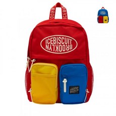 ICEBISCUIT 컬러블럭더블포켓백팩_IBG5AB569