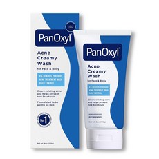 PanOxyl 아크네 크리미 워시 벤조일퍼옥사이드 4% 데일리 컨트롤 170G 6OZ), 1개 - 옥사이드