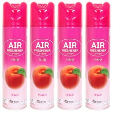 산도깨비 공기청향제 피치향, 4개, 300ml