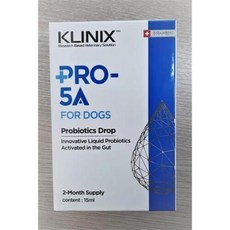  클리닉스 KLINIX Pro 5A 프로파이브A 강아지 액상 유산균 15ml 