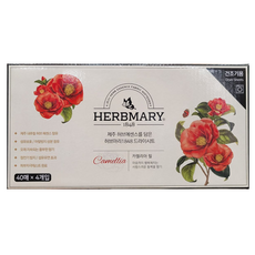 허브마리 카멜리아힐 동백꽃향 드라이시트 40매X4개입 건조기용시트세제