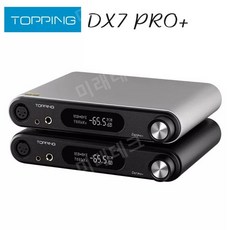 TOPPING DX7 PRO + DAC 및 헤드폰 앰프 LDAC 고해상도 오디오 ES9038PRO 디코더 최대 DSD512 및 PCM768kHz 지원, 회색 - dx7pro+