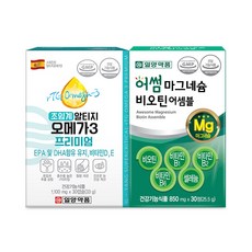 일양약품 초임계 알티지 오메가3 비타민D+마그네슘 비오틴 비타민B 1세트, 1개, 30정