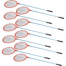 가나조노 10pcs 금붕어 낚시 그물 어항용 미니 원형 물고기 휴대용 게 드롭 어항 작은 수족관 미세 그물망 랜딩 어획망 딥 플라스틱, 10개
