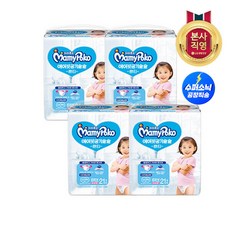 마미포코 에어핏 팬티 점보형 (여아) 21P 4개 (1 BOX)