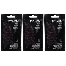 Dylon 다이론 패브릭 섬유 염색약 Dark Brown 50g x3