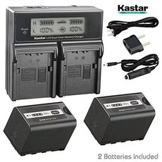 Kastar Kastar LCD Fast Charger + Battery 2x for Panasonic AG-VBR59 AG-, 상세내용참조