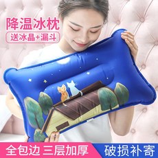 얼음베개 물 베개 쿠션 여름 쿨 매트 학생 낮잠 붓기 강온, 투웨이 5535cm고양이 성인
