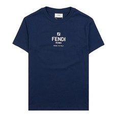 펜디 [라벨루쏘] [펜디 키즈] JUI142 7AJ F1I11 (9-10) 로고 코튼 반팔 티셔츠