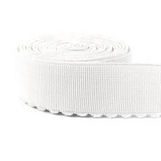 10 미터 블랙 화이트 나일론 탄성 밴드 10-50mm 와이드 고무 밴드 스트레치 스트랩 란제리 바지 벨트 허리 DIY 봉제 액세서리, 50mm, EB218-화이트, 1개