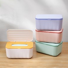 대형 투톤 물티슈 케이스 커버 빅사이즈 보관함, 투톤물티슈케이스-퍼플, 1개