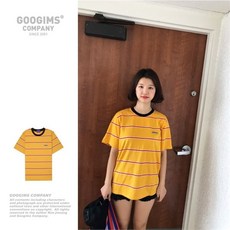 구김스 0726 YWR 스트라이프 반팔티셔츠 G18MMRT314