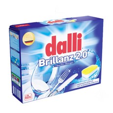 Dalli Brillanz 2.0 식기세척기 전용세제 올인원 40정, 1개