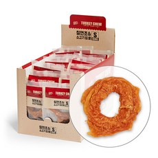터키츄 칠면조와 소고기 힘줄 링타입 S, 칠면조+소고기 혼합맛, 20개