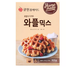 큐원 와플믹스, 500g, 15개