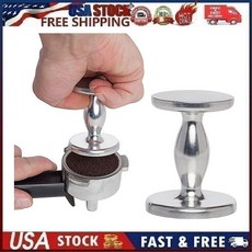 Progressive Two Sided 에스프레소 커피 Tamper Base 실버 헤비 For 이지 Tamping 커피머신 드롱기 전자동 일리 가정용 0078915003201 25