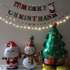 연지마켓 크리스마스 홈파티 풍선 세트, 3-5.크리스마스 중형 에어벌룬세트