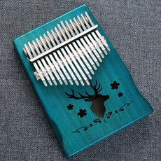 건반악기 칼림바 17 키 마호가니 바디 엄지 피아노 17 Llaves Mbira 악기 최고의 품질과 가격, 05 Green