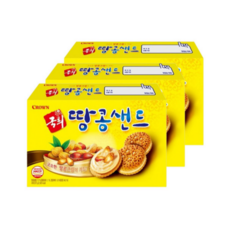 크라운 국희 땅콩샌드, 372g, 3개