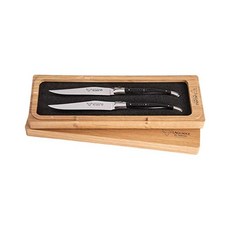 Laguiole en Aubrac 스테이크 나이프 칼 2개 고급 흑단 207067066