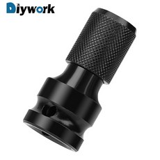 해외 DIYWORK 비트 소켓 어댑터 12 드라이브 14 6.35mm12.7mm 육각 섕크 변환기 퀵 릴리스 척 렌치 스텝, One Color_One Size, One Color_One Size, 상세 설명 참조0