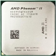 AMD Phenom II X4 955 CPU는 4코어 4스레드 데스크탑 프로세서 3.2GHz 6M 95W 소켓 AM2+ AM3을 사용했습니다.