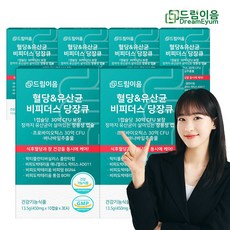 드림이음 혈당 유산균 비피더스 당장큐 BGN4 AD011 혈당 장건강 케어 관리 프로바이오틱스 유산균, 30정, 6개