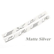포드 익스플로러 자동차 전면 후드 엠블럼 보닛 로고 스티커 3D ABS 2013 액세서리, [02] Matte Silver