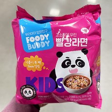 푸디버디 빨강라면, 소고기, 84g, 4개