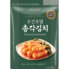 피코크 조선호텔 총각김치 1.5kg, 일반포장 동절기만, 1개