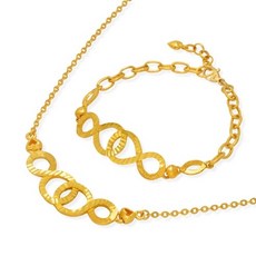 여성순금목걸이팔찌세트