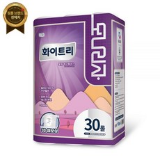 100% 천연펄프 무형광 모나리자 (21m) 3겹30롤 화장지 휴지, 30개