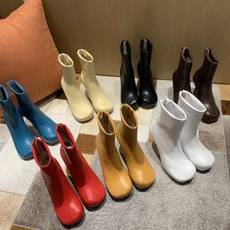 수입 고퀄 보테가 양가죽 둥근코 앵클부츠 3color 7cm