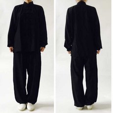 면도복 검정 태극권도복, XL, 1개