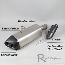 R1200gs ADV 오토바이 배기 머플러 DB 킬러 Cutoms 탄소 섬유 열 차폐 손으로 만든 탈출, 1개