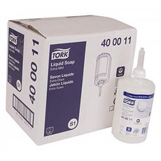 Tork 400011 프리미엄 엑스트라 마일드 비 향기로운 액체 비누 1 리터 병 Tork 570020A 또는 570028A 사용, 단일상품