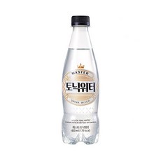 롯데칠성음료 마스터 토닉워터 레귤러 400ml 20pet 탄산 음료 음료수 홈카페 야유회 간식, 20개