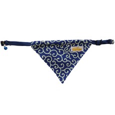 Kawaii Shiba Co. Karakusa Japanese Shiba Inu Dog B Kawaii Shiba Co. 카라쿠사 일식 시바견 개 두건 조절 가능한 칼라 포함 (파, blue, 1개