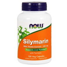 나우푸드 실리마린 밀크 시슬 추출물 터메릭 포함 150mg 120개입 식물성 캡슐
