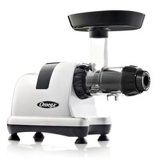 Omega J8006HDS 콜드 프레스 착즙기 기계 야채 및 과일 주스 추출기 및 영양 시스템 3단계 느린 분쇄 주스 기술 200W 실버