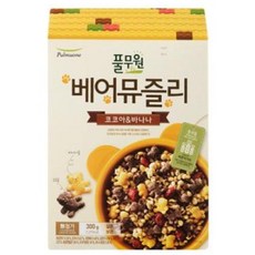 풀무원 소문난 베어 뮤즐리 (300g) 저칼로리간식 모에모에큥 완내스 캠핑간식 홈캉스 감칠맛업, 300g, 30개