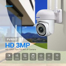 ESCAM PVR007 P6SLite 앱 무선 PTZ IP 돔 카메라 AI 휴머노이드 감지 풀 컬러 홈 보안 CCTV 베이비 모니터, 05 128GB - p6slite