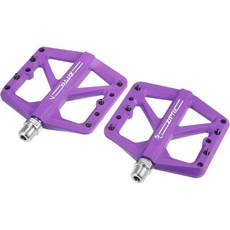 X AUTOHAUX 1쌍 나일론 뒷발 페그 플랫 페달 발판 유니버설 옐로우 핏 916인치 액슬 BMX MTB 자전거, Purple, 1개