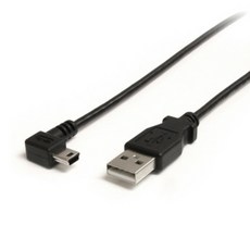 USB 2.0 A 타입 미니5핀 외장 하드 액션캠 카메라 하이패스 블랙박스 디카 mini5핀 구형 충전 ㄱ자 케이블, 2개, 100cm - Divx플레이어