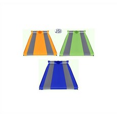 JSI - 2인용 자충매트 자동 충전식 에어매트( 캠핑텐트매트 차박매트 소음방지매트 침대매트 거실매트 ), 블루 그레이
