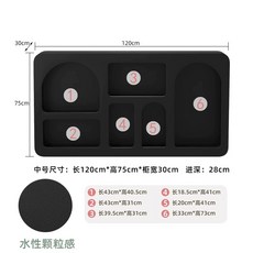  컵 찬장 엔틱 그릇장 진열장 쉐비 장식장 보드 수제 부페장, 블랙 펠릿 에나멜[120*30*75] 