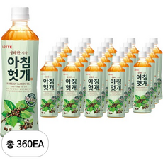 롯데 아침헛개, 500ml, 360개