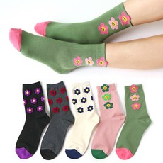 꽃무늬발목양말