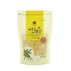 유기농 국산 이수근 가평잣 2024년 햇잣 백잣 봉지 지퍼 300g, 1개